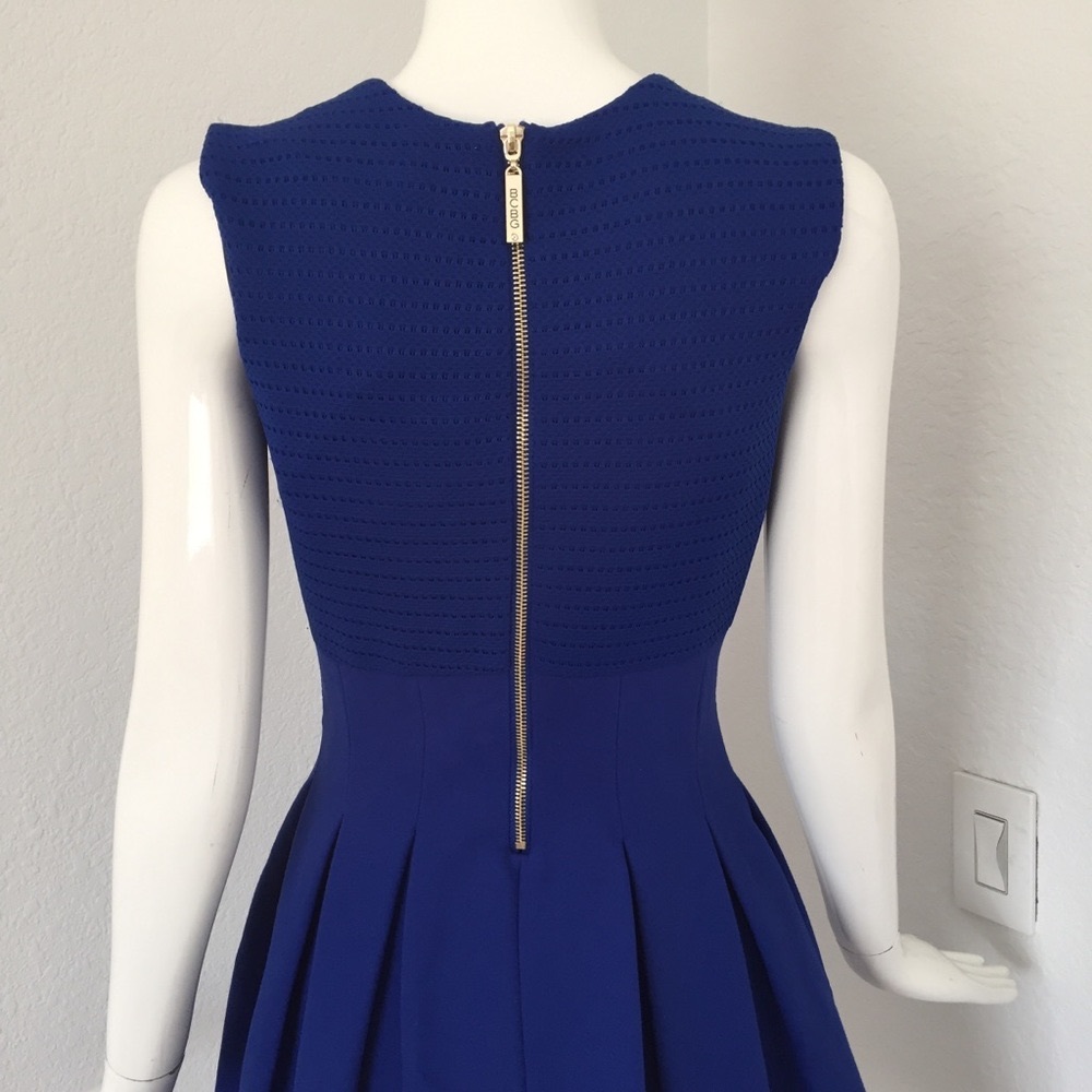 BCBG Max Azria cobalt Blue Fit & Flare Dress - Picture 7 of 10